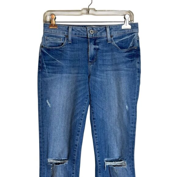 Paige Brigitte distressed light wash jeans. Size 24 - Picture 2 of 7